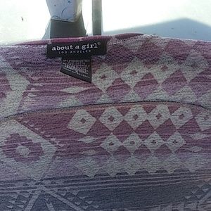 About a Girl Aztec Print Lavender Kimono